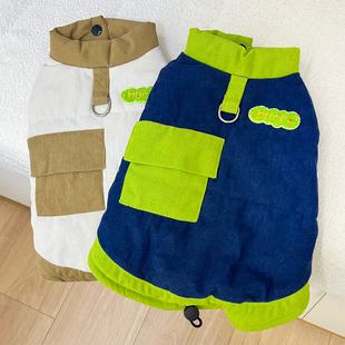 多哥25新款宠物衣服狗衣服冬装泰迪猫咪博美法斗宠物两脚棉服马甲