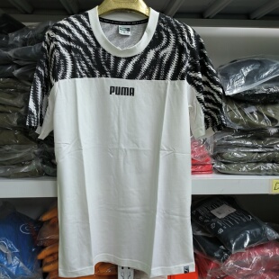 彪马/Puma 男子夏季圆领休闲透气舒适印花运动体恤短袖 579508