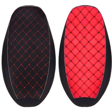 踏板摩托车坐垫防晒透气布面方格