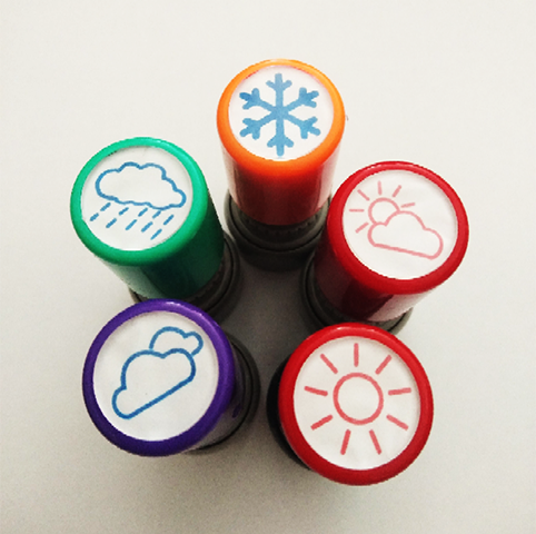 天气工地晴雨表识别厘米印章