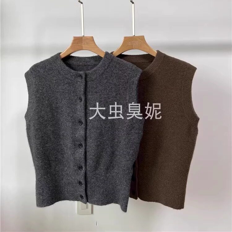秋冬叠穿的灵魂单品！英国单 羊毛牦牛绒 知识分子风复古马甲女
