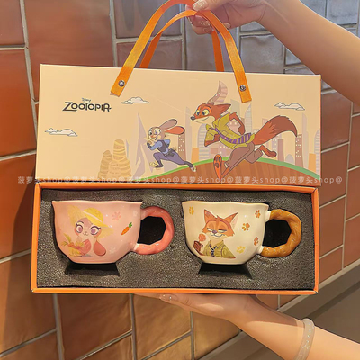 疯狂动物城联名杯子情侣对杯礼盒