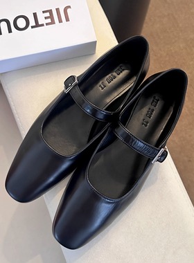 JIE TOU JI 2025新款内增高玛丽珍鞋女单鞋