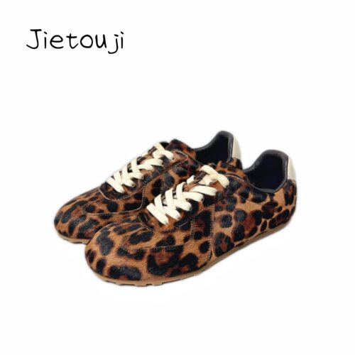 JIETOUJI丨 超级版本~LNT2026豹纹德训鞋热辣美式女鞋舒适阿甘鞋