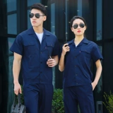 Хлопковый тонкий износостойкий комбинезон, короткий рукав