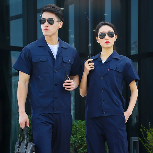 Хлопковый тонкий износостойкий комбинезон, короткий рукав