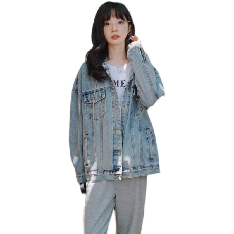 2022春款现货低退货可拆卸牛仔外套207-9258P125K178,女装短外套,卡莱