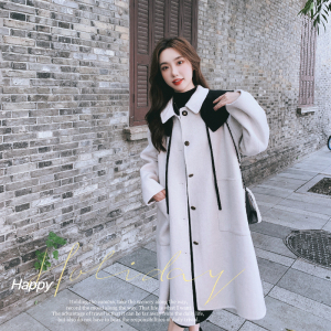 新款 22冬装新款 可拆卸领毛呢大衣外套207-J8818P185控268,女装毛呢外套,卡莱 新款 22冬装新款 可拆卸领毛呢大衣外套207-J8818P185控268,女装毛呢外套,卡莱