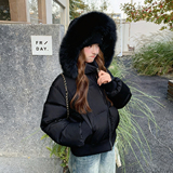 新款现货2色！90白鸭绒羽绒服207-1853P300控428，女装羽绒服，卡莱