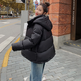 现货基础超好穿可脱卸帽新标90羽绒服207-J9825P265控398，女装羽绒服，卡莱