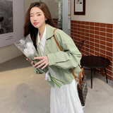 22秋新款大货小个子不挑人皮衣短外套207-J2330P130控188，女装短外套，卡莱