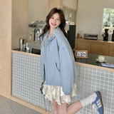 【新款】连帽冲锋衣外套短款风衣207-8035P155控248，女装短外套，卡莱