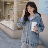 2022春款现货低退货可拆卸牛仔外套207-9258P125K178，女装短外套，卡莱