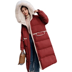 主推新款撞色2色中长款衣服207-J9156P195控278图片