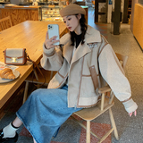 档口可拿高品质高转化羊羔毛机车服207-J8858P185控268，女装皮草，卡莱