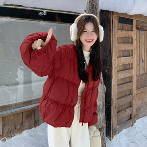 现货 新年红数据好2色！短款羽绒服90绒207-1832P315控438图片