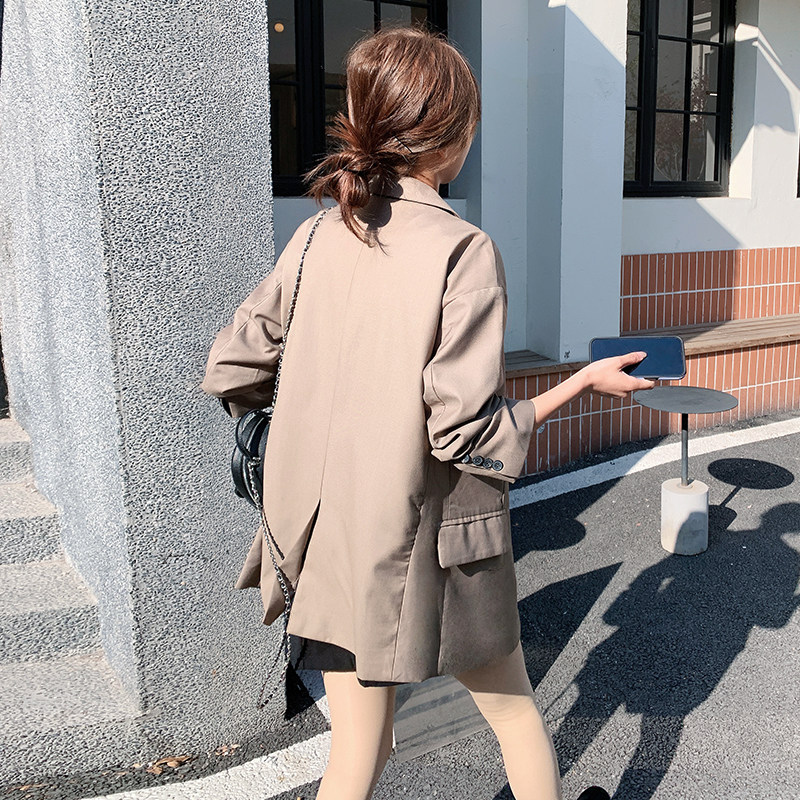 新款现货2色宽松小西装外套207-123P130控198,女装西装,卡莱