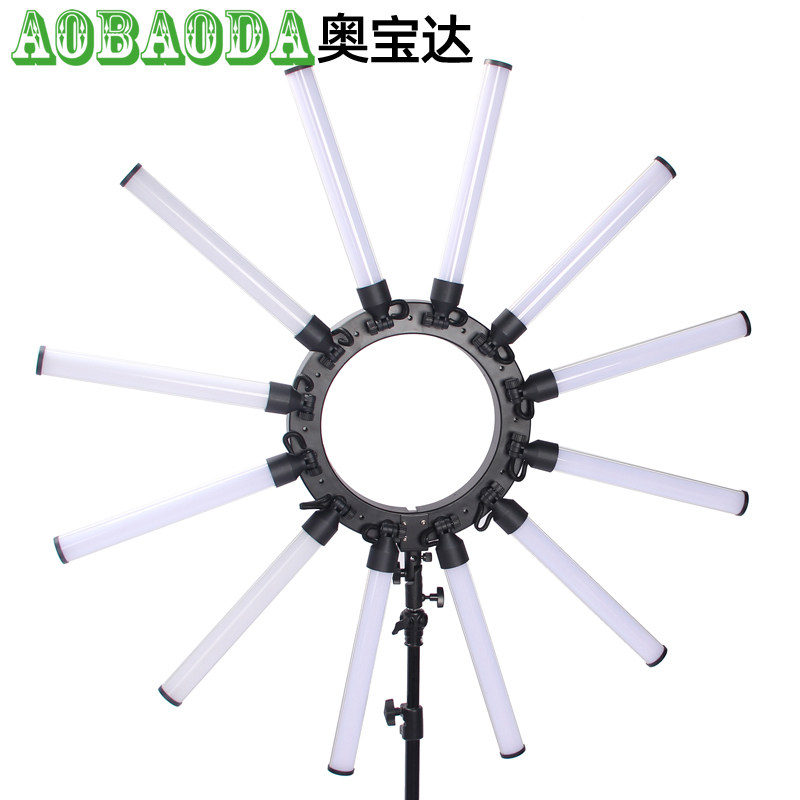 雷普曼XN-1800S LED十二管眼神光 补光灯人像拍照直播美颜柔光灯