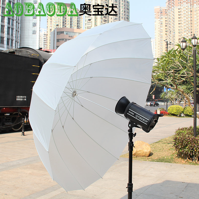 105CM深口抛物线柔光伞人像直射透光摄影伞影楼室内外景海边婚纱