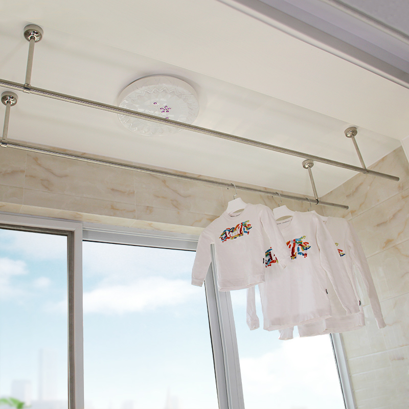 晾衣杆固定阳台晒衣杆顶装吊座