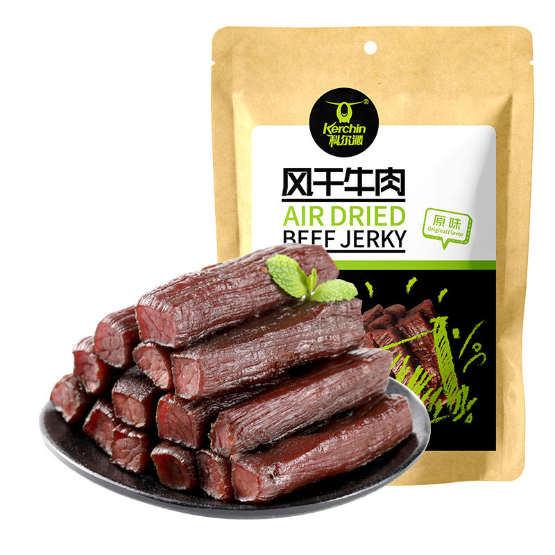 科尔沁风干牛肉干68g*5袋 内蒙古特产休闲零食风干手撕牛肉