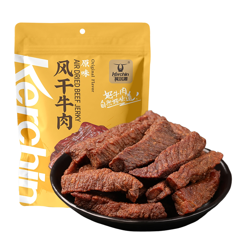 科尔沁手撕牛肉干内蒙古风干牛肉干500g牛肉零食健身休闲零食
