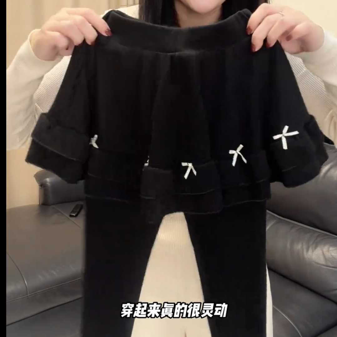 外穿中大童一体绒时尚百搭打底裤