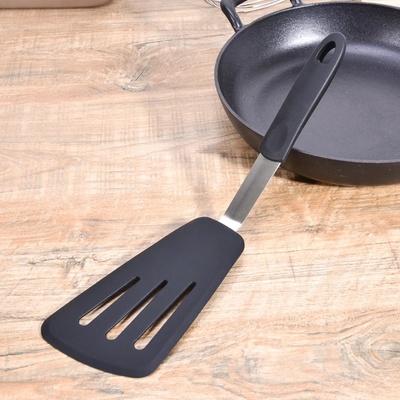 Wide Thin Fish Spatula Nonstick Silicone Slotted Spatula Tu