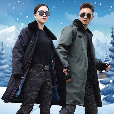 加厚保安正品中长款军大衣大衣