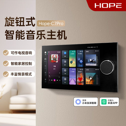 向往旋钮中控背景音乐主机