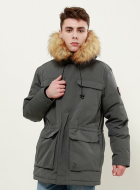 beaume宝美户外 环保毛领加厚棉衣棉服 羽绒棉 男款保暖外套