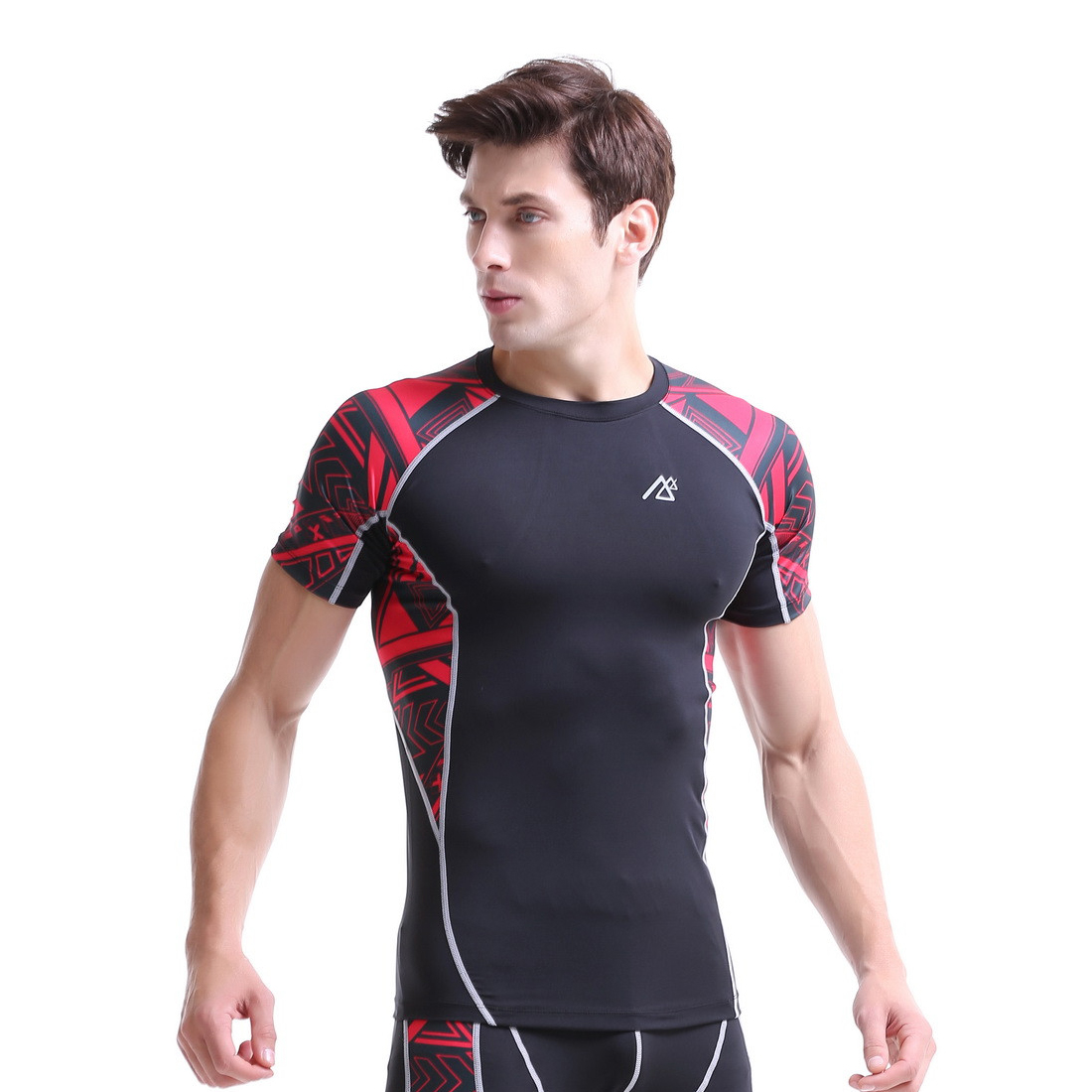 【清仓】跑步运动健身衣男速干紧身衣篮球训练短袖高弹力运动T恤