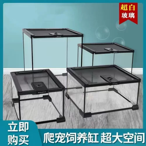 爬宠玻璃缸睫角守宫饲养箱鬃狮蜥蜴蛇角蛙树蛙蜘蛛爬虫生态雨林缸