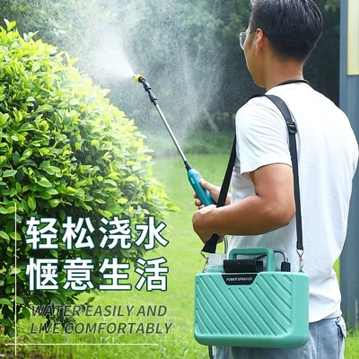 肩负式小型电动喷雾器打药浇花消毒浇水便携式充电园艺喷雾器