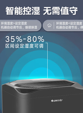 格力除湿机 DH138EQA1A(WIFI)智控回南天除潮干衣商用吸湿器138L