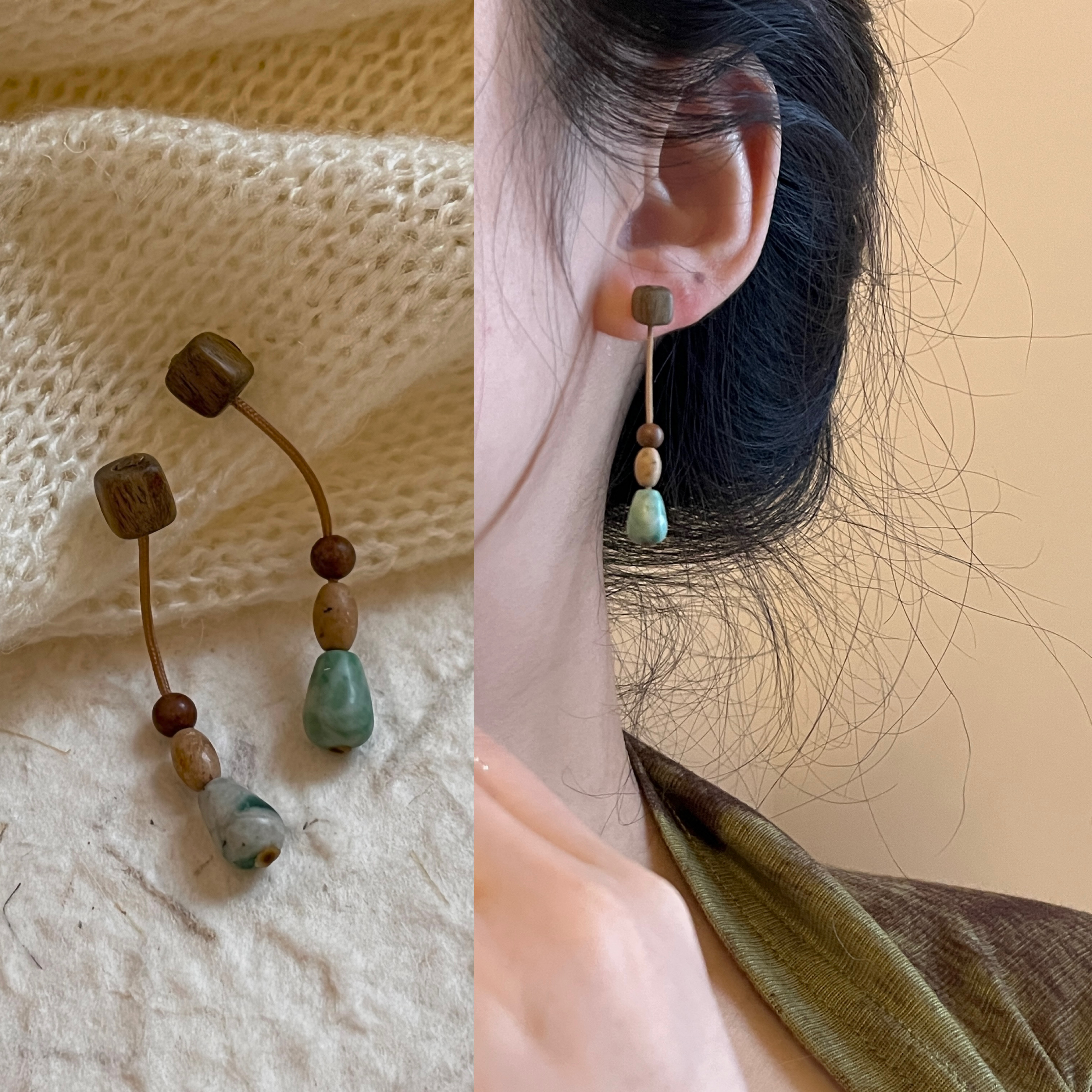 原创设计女水滴耳环耳钉