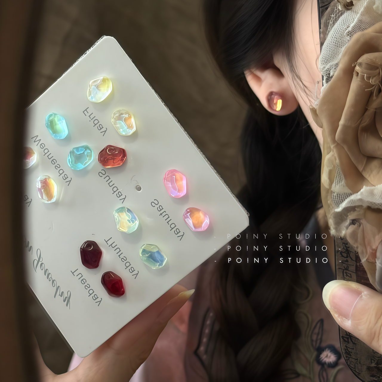 简约百搭石榴耳钉女小巧气质高级感一周不重样耳环套装耳饰新款