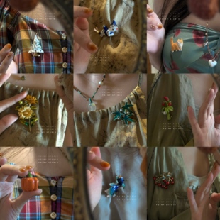 【3件5.8折】胸针合集复古法式轻奢文艺猫咪向日葵衣服大衣配饰