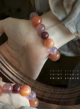 复古多宝水晶手链女高级感轻奢百搭叠戴手串送闺蜜女友礼物手饰品