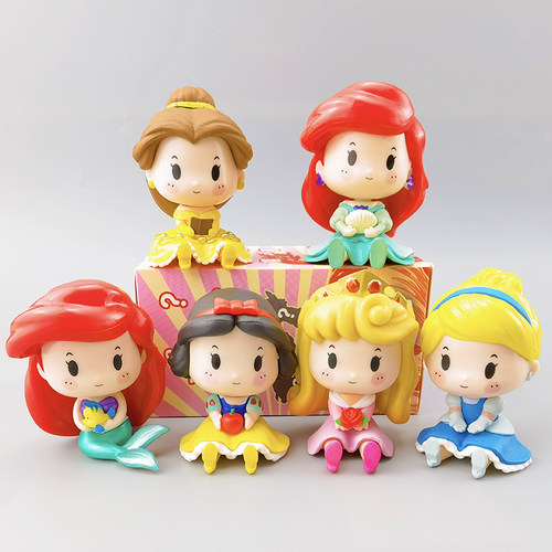 Q版可爱公主模型摆件手办盲盒