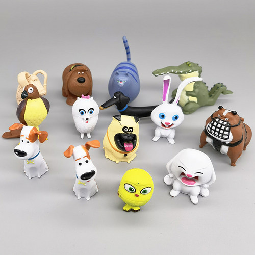 爱宠大机密蛋糕装饰景观摆件公仔