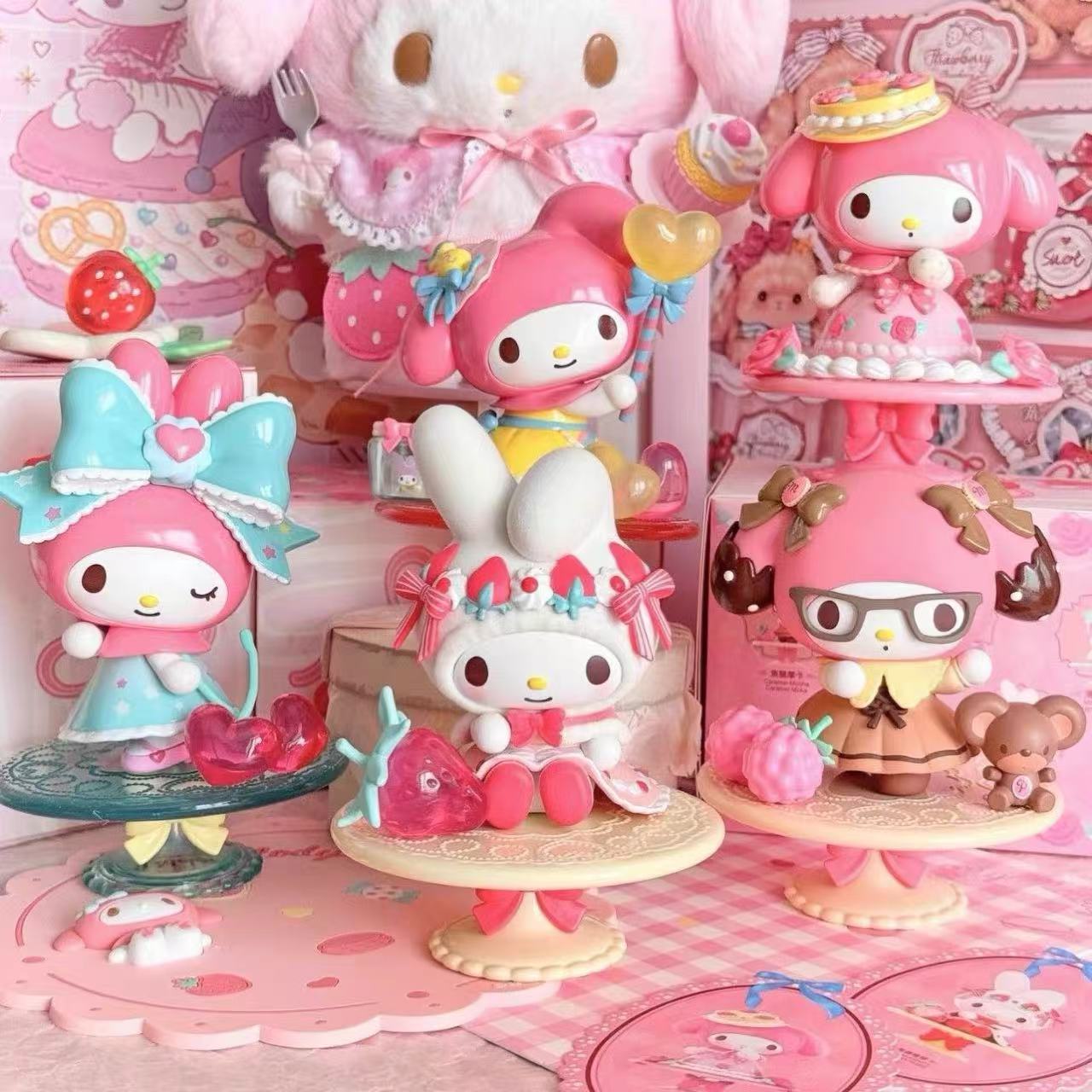 美乐蒂下午茶系列盲盒手办摆件