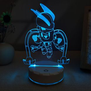 荒野乱斗周边手办挂件艾德加雪莉布洛克生日礼物小夜灯摆件