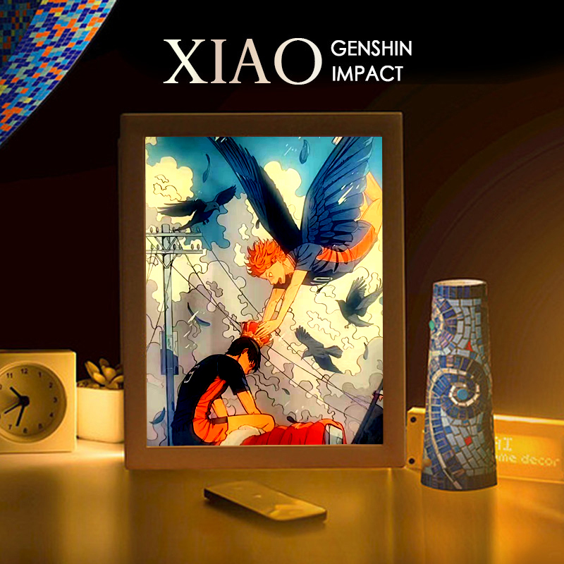 排球少年周边漫画吧唧挂件海报日向翔阳影山飞雄生日礼物灯光画