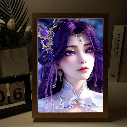 完美世界荒天帝手办周边云曦石昊月婵清漪美杜莎生日礼物灯光画