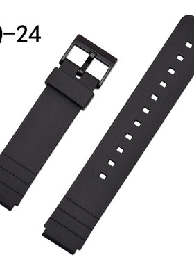 适用于卡西欧MQ-24手表表带 MQ-58 71 76 98 MW-59黑色手表配件