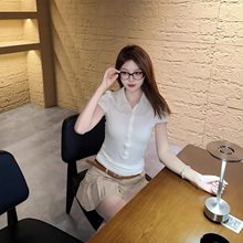 中低腰白色运动短款百褶裙女2025夏季新款小个子A字休闲半身短裙