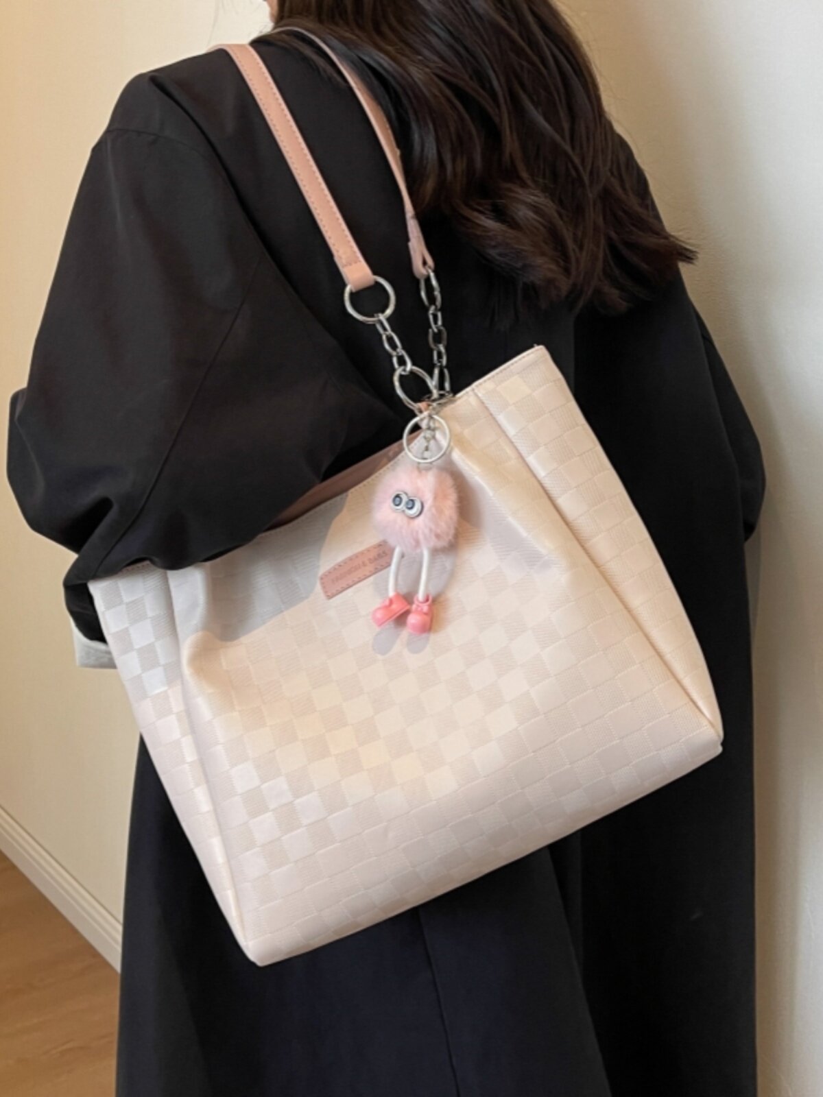 Borsa a tracolla da donna, adatta a studentesse universitarie e pendolari, nuovo modello 2025, borsa tote di alta gamma con grande capacità_voghion.com
