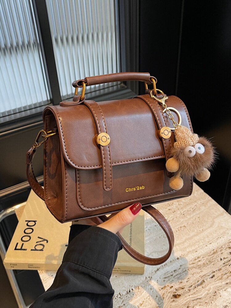 Borsa a tracolla quadrata piccola, versatile, alla moda, super popolare, stile retrò di alta gamma per donna, nuova collezione primavera 2025. Borsa a mano piccola e quadrata, versatile, alla moda e super popolare._voghion.com