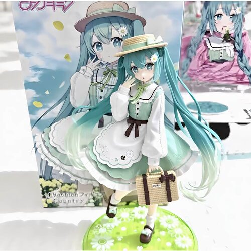 初音未来手办田园风初音动漫周边二次元美少女模型桌摆件生日礼物
